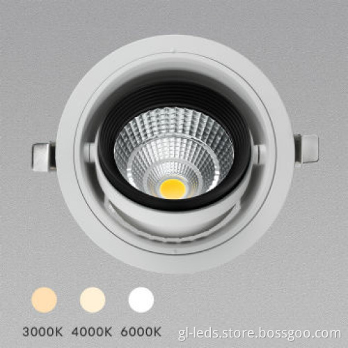 High lumen 15W cob down light